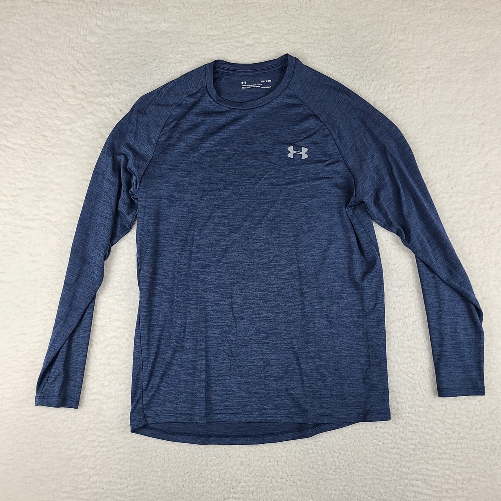 Under Armour Shirt Mens Medium‎ Navy Blue Loose Heatgear Performance T-Shirt